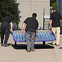 Students with Sunstang car
