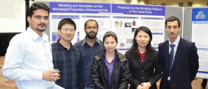 Dr. Jiang's Research Group, Spring of 2010