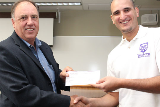 Aiham Adawi receives CPCI Ontario Chapter scholarship for research in precast concrete