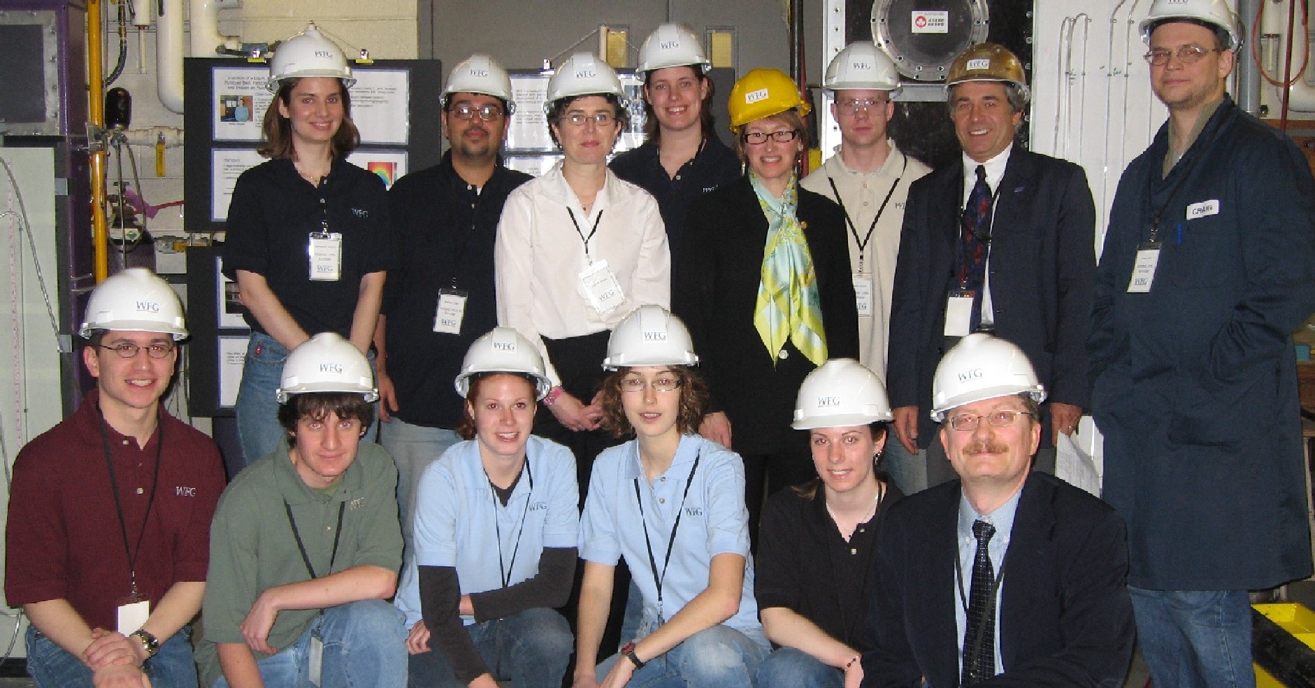 Students in front of Spencer Engineering Building