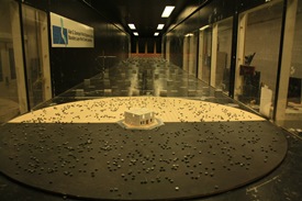 Model house in the Boundary Layer Wind Tunnel Laboratory