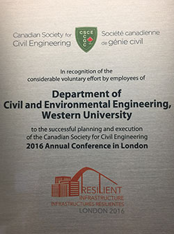 csce recognition plaque