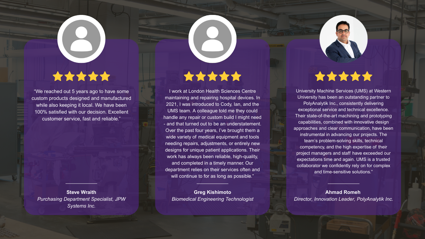 testimonials for UMS