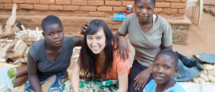 Western Engineering student Lauren Cuthbertson in Malawai