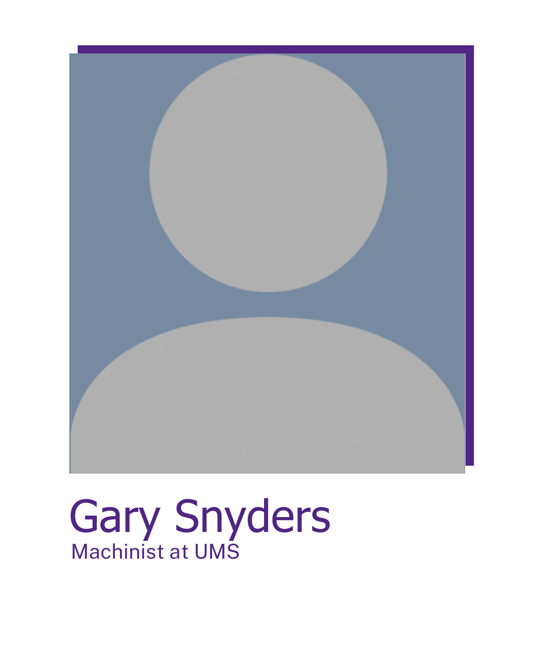Image of Machinist Gary Snyders