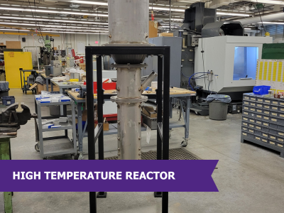 High temperature testing equipment. Fabrication, chemical engineering, reactor, welding, test system, stainless steel, and custom fabrication