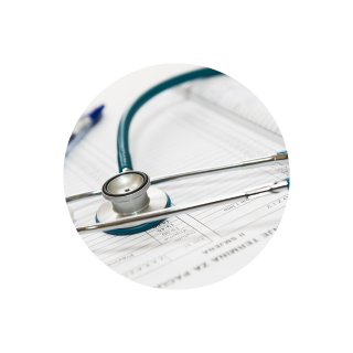 stethoscope on table