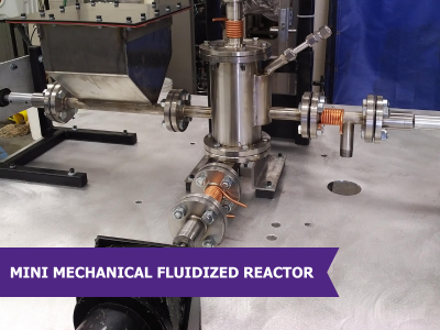 This is a reactor capable of mixing at extremely high temperatures, and is used for the manufacturing and research of bio char and associated fuels. It is a continuous feed micro-reactor as opposed to a batch reactor.