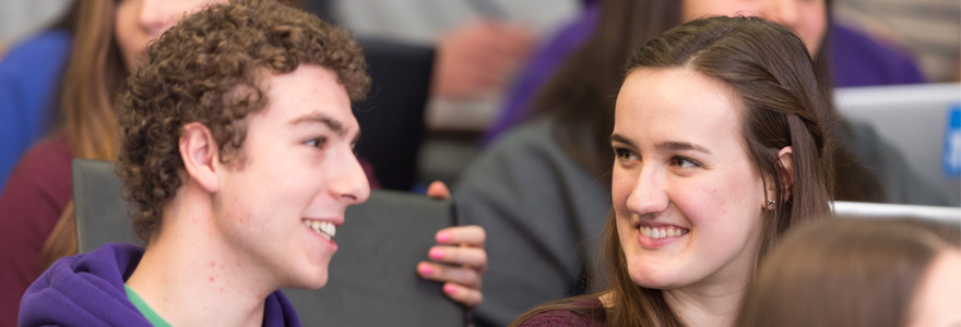 Girl and Guy in Class