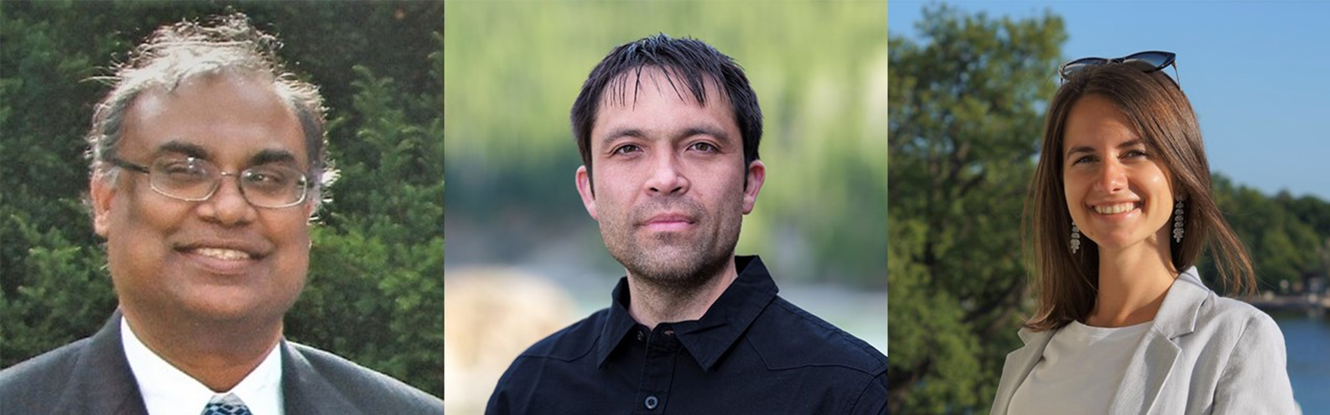 (L-R) Dr. Ajay Ray, professor, Department of Chemical and Biochemical Engineering (CBE), Western University, Ethan Allen, principal environmental geochemist, CoreGeo, Dr. Daria Popugaeva, post-doctoral research fellow, CBE, Western University