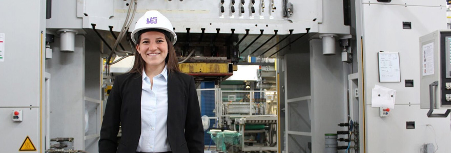 Student Wearing Hardhat