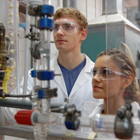 Students in a lab