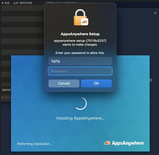 AppsAnywhere client