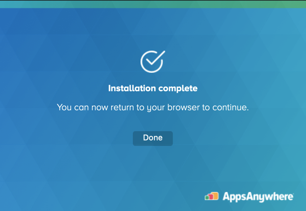 AppsAnywhere client
