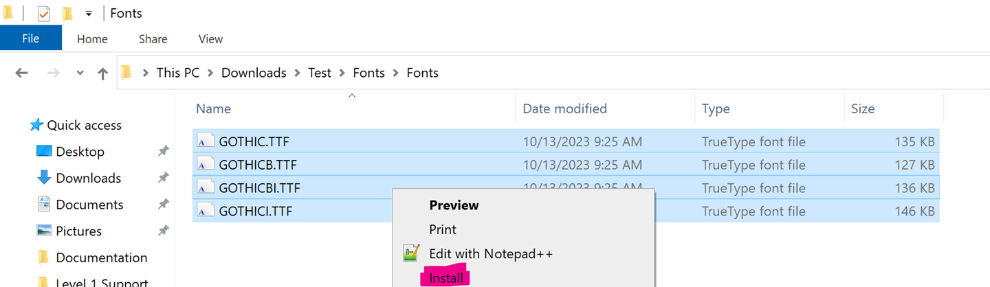 How to repair font issue on Windows 10 and 11?
