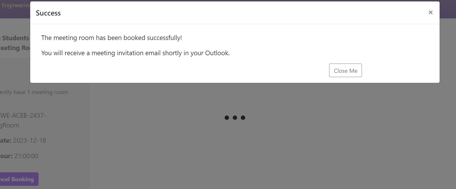 Engineering Students Bookable Meeting Rooms 