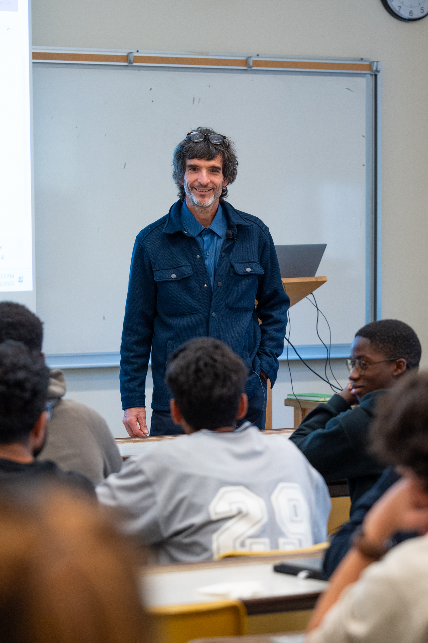 Dr Jakubowski with Integrated Engineering students